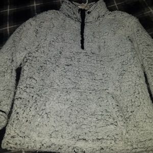 Vs pink sherpa small frosted grey